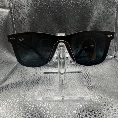 RAY BAN Original Wayfarer Blue Gray Classic G-15 Unisex Sunglasses RB2140 901/R5