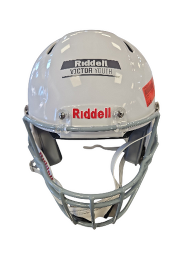 Used Riddell VICTOR YOUTH FB Helmet White SM 11850-S000022119