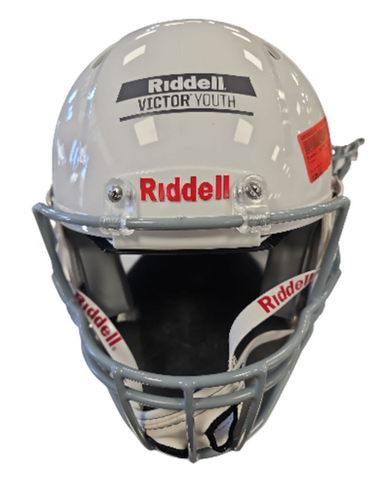 Used Riddell VICTOR YOUTH FB Helmet White LG 11850-S000022120