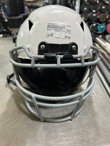 Used Schutt VENGEANCE A11 YOUTH 2022 FB Helmet White MD 11605-C000210037