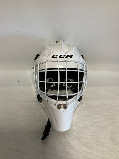 Used CCM 7000 JR EXPIRED Junior Goalie Helmet/Mask White One Size 11823-S000035881