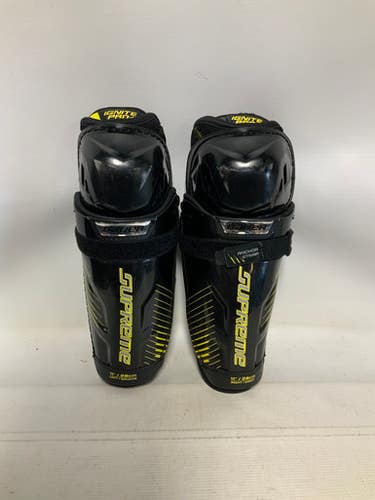 Used Bauer SUPREME IGNITE PRO Junior Shin Guards Black 11" 11823-S000035873