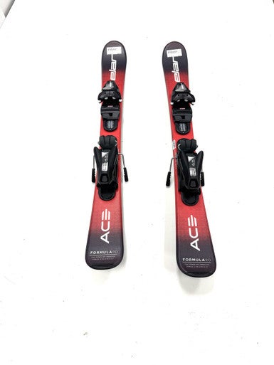 Used Elan FORMULA ACE 90CM Boys DH Ski/Binding Red 90 cm 11860-S000300891
