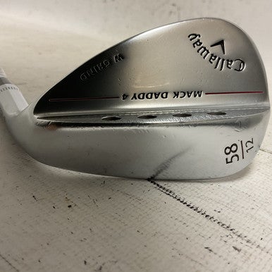 Used Callaway MACK DADDY 4 W GRIND Golf Wedge Mens RH 58 Degree 11855-S000194533