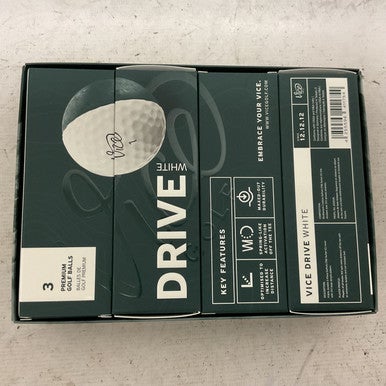 Used VICE DRIVE WHITE 12 Pack - Golf Balls White 11855-S000194521
