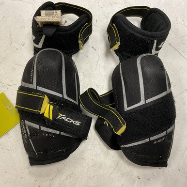 Used CCM TACKS 9550 Junior Elbow Pads Black And Yellow MD 11855-S000194515