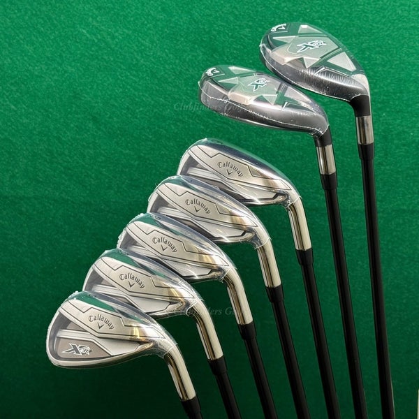NEW Callaway XR Black Combo 4H,5H,6-PW Iron Set XR 70g Graphite Regular w/HC