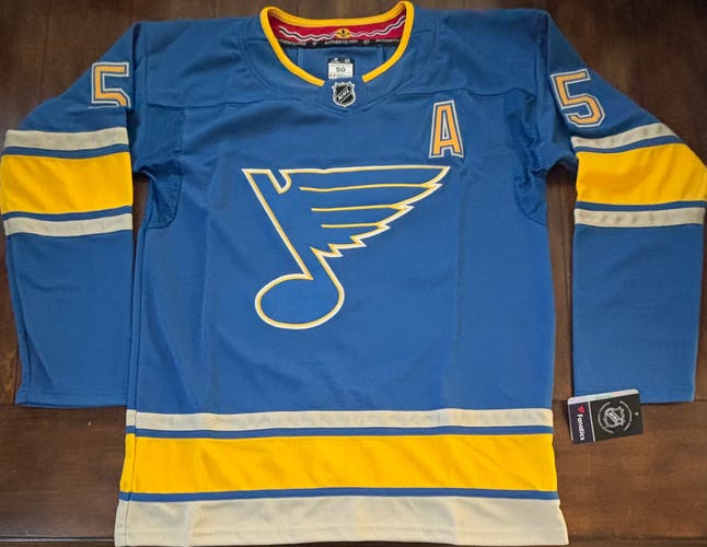 St Louis Blues Colton Parayko Jersey Adult Medium (50) Jersey NWT