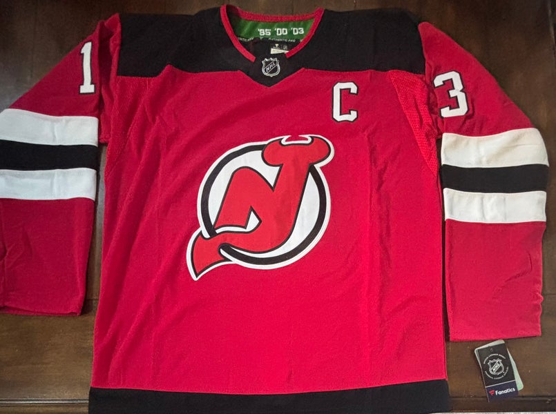 New Jersey Devils Nico Hischier Red Jersey Adult Large (54) NWT