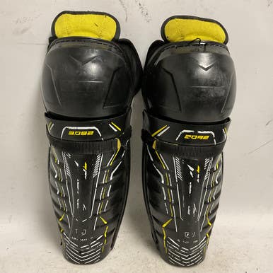 Used CCM TACKS 3092 Junior Shin Guards Black And Yellow 13" 11855-S000192556