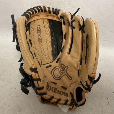 Used Wilson A2439 RH Throw Fastpitch Gloves Tan 11" 11855-S000194331