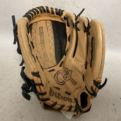 Used Wilson A2439 RH Throw Fastpitch Gloves Tan 11" 11855-S000194331