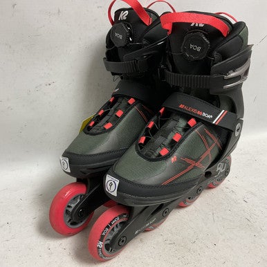 Used K2 ALEXIS 80 BOA Senior Rec Fitness Skates Black Senior 9 11855-S000194353