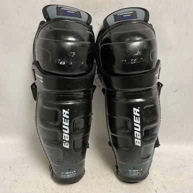 Used Bauer SUPREME 1000 Senior Shin Guards Black 15" 11855-S000194381