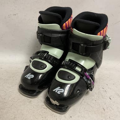 Used K2 LUVBUG-2 Girls DH Ski Boot Black 205 MP - J01 11855-S000194412