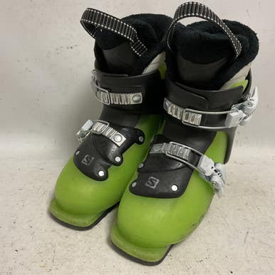 Used Salomon T2 Boys DH Ski Boot Green 195 MP - Y13 11855-S000194386