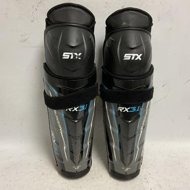 Used STX SURGEON RX3.1 Senior Shin Guards Black 14" 11855-S000191589