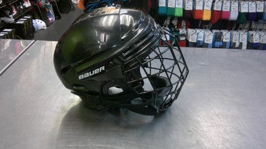 Used Bauer NON CERT HELMET Helmet Cage Combo Black MD 11339-S000196241