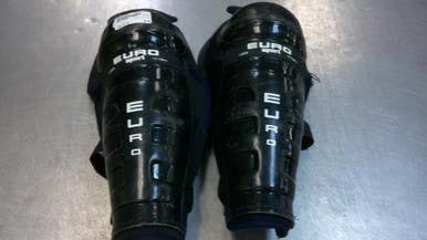 Used EURO SPORT Junior Shin Guards Black 12" 11339-S000196402