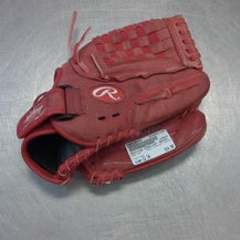 Used Rawlings HIGHLIGHT SERIES BB/SB Glove RH Throw Red 12" 11339-S000195935