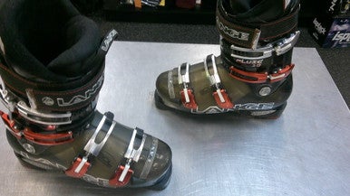 Used Lange FLUID 10 Mens DH Ski Boot Black 265 MP - M08.5 - W09.5 11339-S000195790