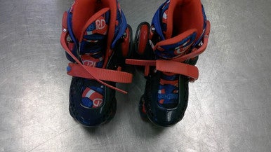 Used RollerDerby ADJ 11-2 Child Roller Quad Skates Navy Blue Adjustable 11339-S000195470