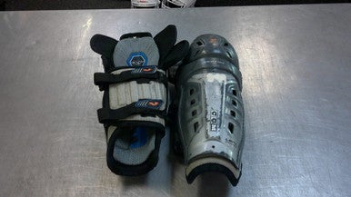 Used CCM VECTOR Junior Shin Guards Grey 12" 11339-S000195367
