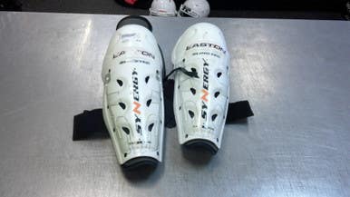 Used Easton SYNERGY Senior Shin Guards White 14" 11339-S000195371