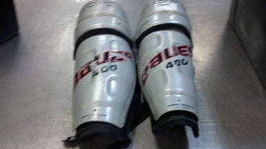 Used Bauer 400 Senior Shin Guards Grey 14" 11339-S000195292