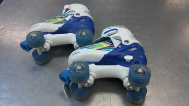 Used ROLLER SKATE Junior Roller Quad Skates Royal Blue Adjustable 11339-S000194916
