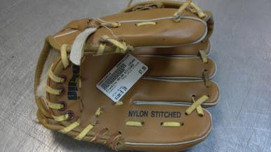Used Franklin NYLON STITCHED BB/SB Glove RH Throw Brown 8" 11339-S000194914