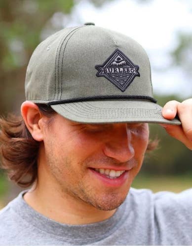 Burlebo Signature Logo Rope Snapback Hat Cap - Dark Moss Green - One Size NEW!
