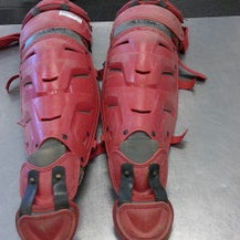 Used All Star Catchers Leg Guards Red Adult 11339-S000194665