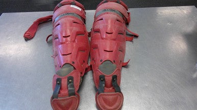 Used All Star Catchers Leg Guards Red Adult 11339-S000194665
