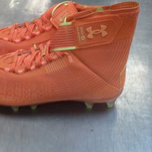 Used Under Armour Adult FB Cleats Orange Senior 9 11339-S000194591