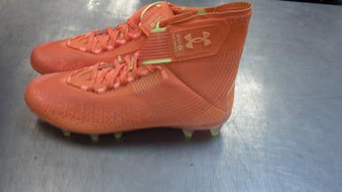 Used Under Armour Adult FB Cleats Orange Senior 9 11339-S000194591