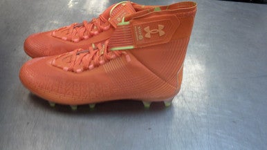 Used Under Armour Adult FB Cleats Orange Senior 9 11339-S000194591