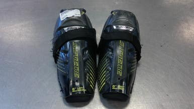 Used Bauer MATRIX Youth Shin Guards Black 8" 11339-S000193474