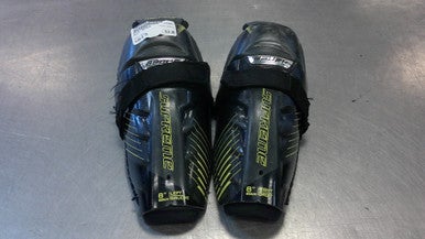Used Bauer MATRIX Youth Shin Guards Black 8" 11339-S000193474
