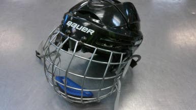Used Bauer BHH5100S NON CERT Helmet Cage Combo Black SM 11339-S000196112
