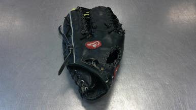Used Rawlings GOLD GLOVE BB/SB Glove LH Throw Black 12" 11339-S000196028