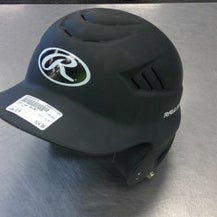 Used Rawlings HELMET Batting Helmet No Mask Black S/M 11339-S000194478