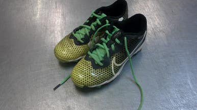 Used Nike DIAMOND BB/SB Cleats Green Junior 04.5 11339-S000194443
