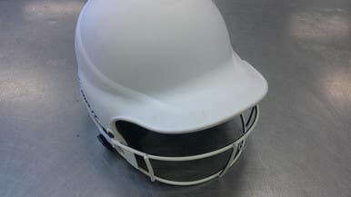 Used RIP-IT HELMET W/ MASK Batting Helmet w/Mask White SM 11339-S000194022
