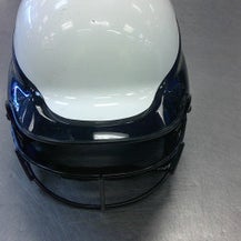 Used RIP-IT HELMET W/ MASK Batting Helmet w/Mask White SM 11339-S000194021