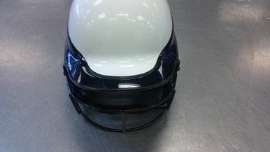 Used RIP-IT HELMET W/ MASK Batting Helmet w/Mask White SM 11339-S000194021