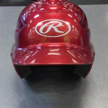 Used Rawlings HELMET Batting Helmet No Mask Red MD 11339-S000193978