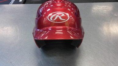 Used Rawlings HELMET Batting Helmet No Mask Red MD 11339-S000193978