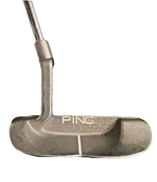 Ping Karsten B60 Stainless Putter 85068 Steel 35.5" Label And Ping-Man Grip RH