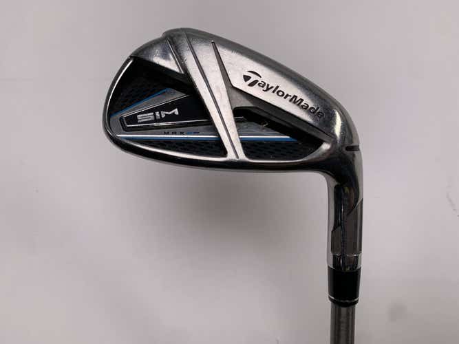 TaylorMade SIM MAX Single 9 Iron AeroTech SteelFiber i95 Stiff Graphite Mens RH